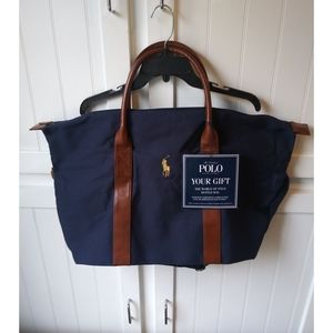 Ralph Lauren World of Polo Navy Duffle Bag